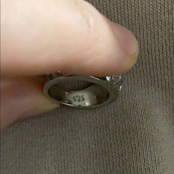 NWT Luxury Women/men 925 Silver Wedding Rings - Picture 9 of 13